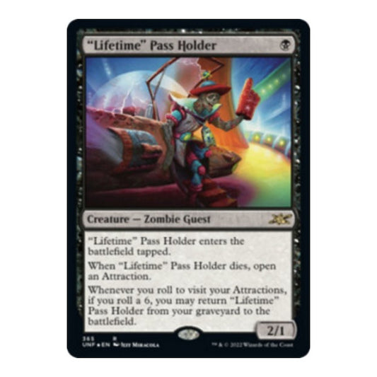 "Lifetime" Pass Holder (UNF) #79 Rare (Foil Lightly Played) Unfinity Magic: The Gathering: 2022