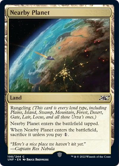 Nearby Planet (UNF) #198 Common (Lightly Played) Unfinity Magic: 2022
