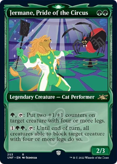 Jermane Pride of the Circus Showcase (UNF) #253 Rare (Lightly Played) Unfinity Magic: The Gathering: 2022