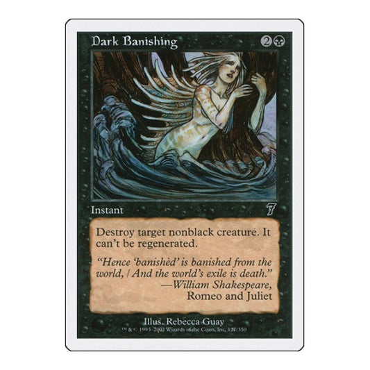 Dark Banishing (7ED) #127 Common (Heavily Played) 7th Edition Magic: The Gathering: 2001