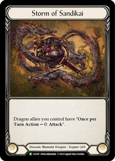 Storm of Sandikai - LGS107 (PR) #LGS107 Promo (Cold Foil Near Mint) Flesh and Blood: Promo Cards Flesh and Blood TCG: 2019