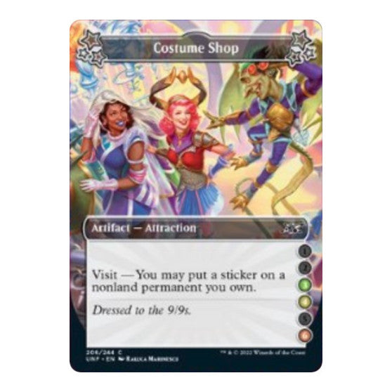 Costume Shop (3-4-6) (UNF) #206 Common (Foil Lightly Played) Unfinity Magic: The Gathering: 2022