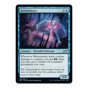 Bioluminary (UNF) #38 Uncommon (Lightly Played) Unfinity Magic: The Gathering: 2022