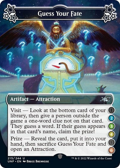 Guess Your Fate 2 3 4 6 (UNF) #215a Uncommon (Lightly Played) Unfinity Magic: The Gathering: 2022