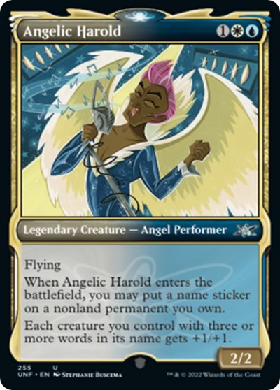 Angelic Harold Showcase (UNF) #255 Uncommon (Lightly Played) Unfinity Magic: The Gathering: 2022