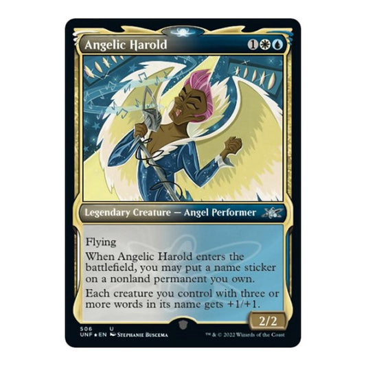 Angelic Harold (Showcase) (Galaxy Foil) (UNF) #506 Uncommon (Foil Near Mint) Unfinity Magic: The Gathering: 2022