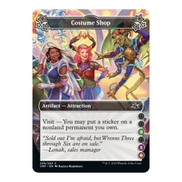 Costume Shop (3-5-6) (UNF) #206 Common (Lightly Played) Unfinity Magic: The Gathering: 2022