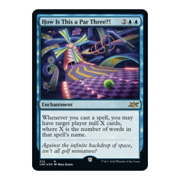 How Is This a Par Three Galaxy Foil (UNF) #335 Rare (Foil Near Mint) Unfinity Magic: The Gathering: 2022