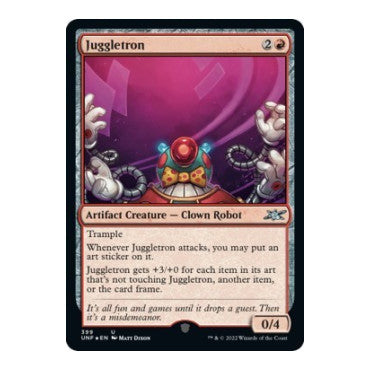 Juggletron Galaxy Foil (UNF) #399 Uncommon (Foil Near Mint) Unfinity Magic: The Gathering: 2022