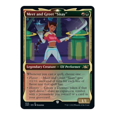 Meet and Greet Sisay Showcase (UNF) #264 Rare (Foil Lightly Played) Unfinity Magic: The Gathering: 2022