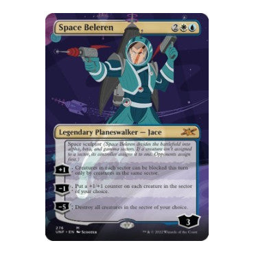 Space Beleren Borderless (UNF) #276 Mythic Rare (Foil Lightly Played) Unfinity Magic: The Gathering: 2022
