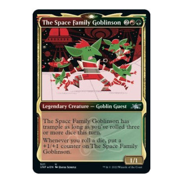 The Space Family Goblinson Showcase Galaxy Foil (UNF) #521 Uncommon (Foil Lightly Played) Unfinity Magic: The Gathering: 2022