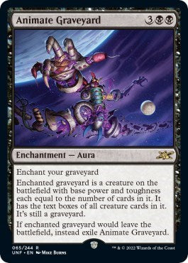 2022 Magic: Unfinity (UNF) - Animate Graveyard (#65, Rare) (Lightly Played)