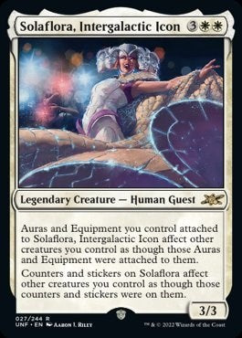 Solaflora Intergalactic Icon (UNF) #27 Rare Unfinity Magic: The Gathering: 2022