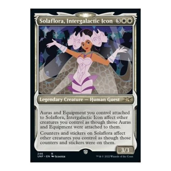 Solaflora Intergalactic Icon Showcase (UNF) #246 Rare (Foil Lightly Played) Unfinity Magic: The Gathering: 2022
