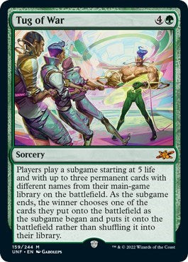 Tug of War (UNF) #159 Mythic Rare Unfinity Magic: 2022