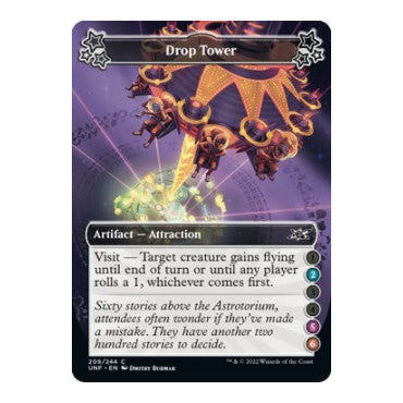 Drop Tower (2-5-6) (UNF) #209 Common (Foil Lightly Played) Unfinity Magic: The Gathering: 2022