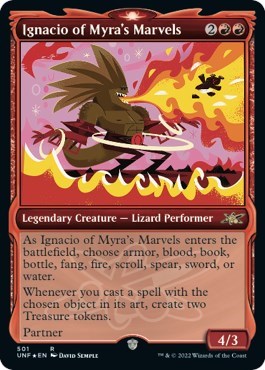 Ignacio of Myras Marvels Showcase Galaxy Foil (UNF) #501 Rare (Foil Near Mint) Unfinity Magic: The Gathering: 2022
