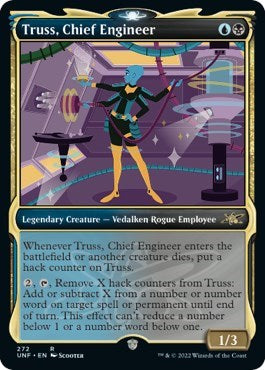 Truss Chief Engineer Showcase (UNF) #272 Rare (Moderately Played) Unfinity Magic: The Gathering: 2022