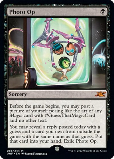 Photo Op (UNF) #83 Mythic Rare Unfinity Magic: The Gathering: 2022