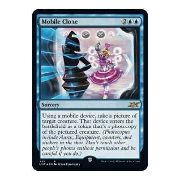 Mobile Clone Galaxy Foil (UNF) #337 Rare (Foil Near Mint) Unfinity Magic: The Gathering: 2022