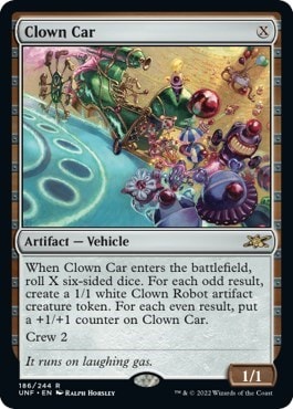 Clown Car (UNF) #186 Rare (Lightly Played) Unfinity Magic: The Gathering: 2022