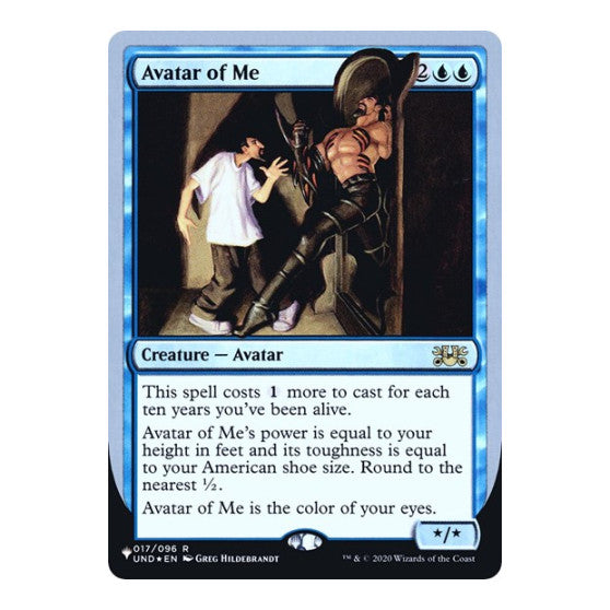 Avatar of Me (LIST) #017/096 Rare (Foil Lightly Played) The List Reprints Magic: The Gathering: 2026