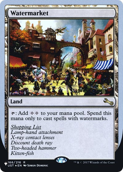Watermarket (LIST) #62 Rare (Foil Near Mint) The List Reprints Magic: The Gathering: 2026