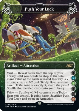 Push Your Luck 2 3 6 (UNF) #224a Rare Unfinity Magic: The Gathering: 2022