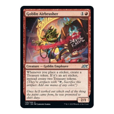 Goblin Airbrusher (UNF) #108 Uncommon (Foil Lightly Played) Unfinity Magic: The Gathering: 2022