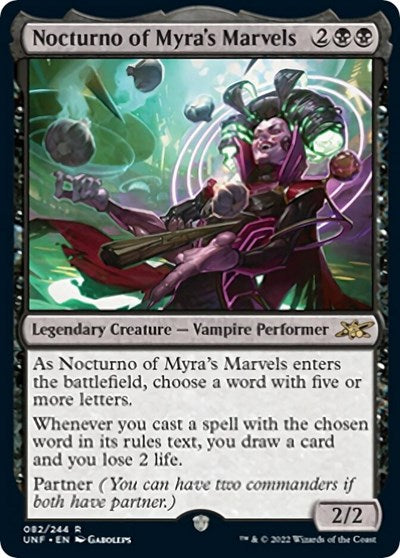 Nocturno of Myras Marvels (UNF) #82 Rare Unfinity Magic: 2022