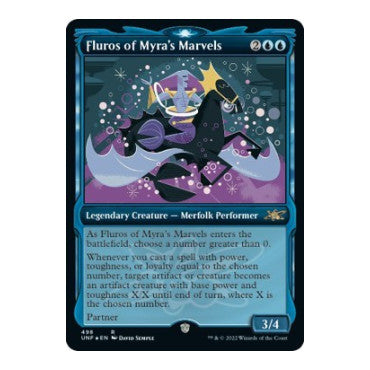 Fluros of Myras Marvels Showcase Galaxy Foil (UNF) #498 Rare (Foil Near Mint) Unfinity Magic: The Gathering: 2022