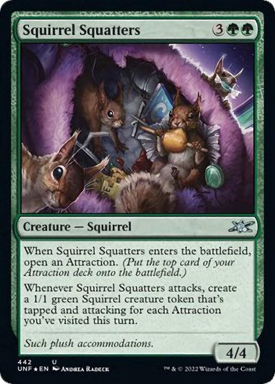 Squirrel Squatters (UNF) #156 Uncommon (Lightly Played) Unfinity Magic: 2022