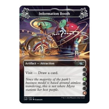 Information Booth (3-6) (UNF) #218 Uncommon (Lightly Played) Unfinity Magic: The Gathering: 2022