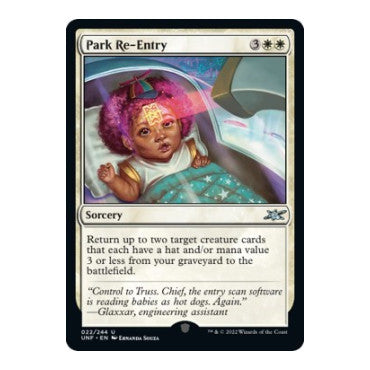 Park Re-Entry (UNF) #22 Uncommon (Foil Lightly Played) Unfinity Magic: The Gathering: 2022