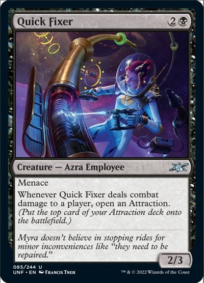 Quick Fixer (UNF) #85 Uncommon (Lightly Played) Unfinity Magic: The Gathering: 2022
