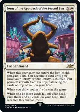 Form of the Approach of the Second Sun (UNF) #9 Rare Unfinity Magic: The Gathering: 2022