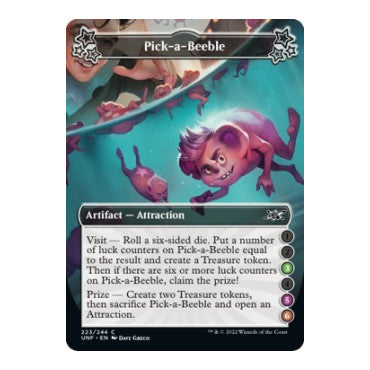 Pick-a-Beeble (3-5-6) (UNF) #223 Common (Foil Lightly Played) Unfinity Magic: The Gathering: 2022