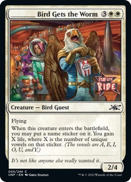 _____ Bird Gets the Worm (UNF) #5 Common (Lightly Played) Unfinity Magic: The Gathering: 2022