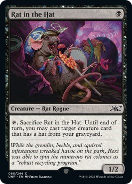 Rat in the Hat (UNF) #86 Common (Lightly Played) Unfinity Magic: The Gathering: 2022