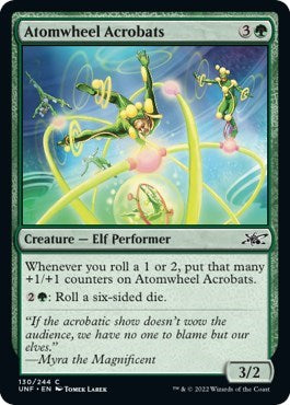 Atomwheel Acrobats (UNF) #130 Common (Lightly Played) Unfinity Magic: The Gathering: 2022