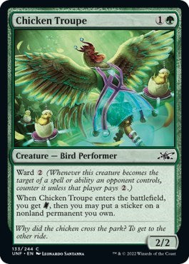 2022 Magic: Unfinity (UNF) - Chicken Troupe (#133, Common)