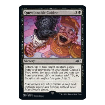 Questionable Cuisine (UNF) #84 Common (Lightly Played) Unfinity Magic: The Gathering: 2022