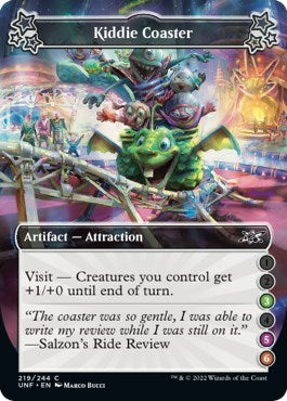 Kiddie Coaster 3 5 6 (UNF) #219e Common (Lightly Played) Unfinity Magic: The Gathering: 2022
