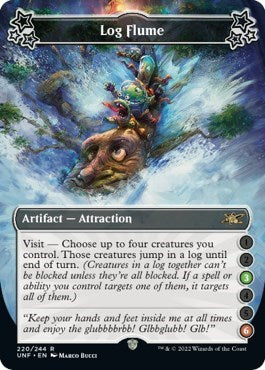 Log Flume 3 6 (UNF) #220a Rare (Lightly Played) Unfinity Magic: The Gathering: 2022