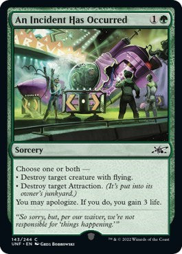 2022 Magic: Unfinity (UNF) - An Incident Has Occurred (#143, Common)