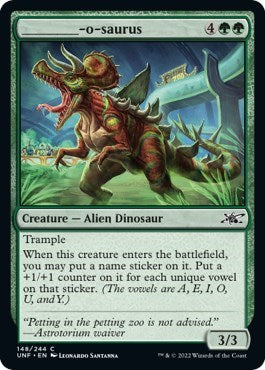2022 Magic: Unfinity (UNF) - _______ o saurus (#148, Common) (Lightly Played)