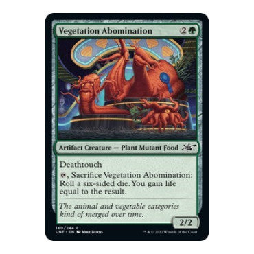 Vegetation Abomination (UNF) #160 Common (Lightly Played) Unfinity Magic: The Gathering: 2022