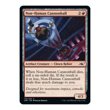 Non-Human Cannonball (UNF) #115 Common (Lightly Played) Unfinity Magic: The Gathering: 2022