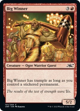Big Winner (UNF) #101 Common (Lightly Played) Unfinity Magic: The Gathering: 2022